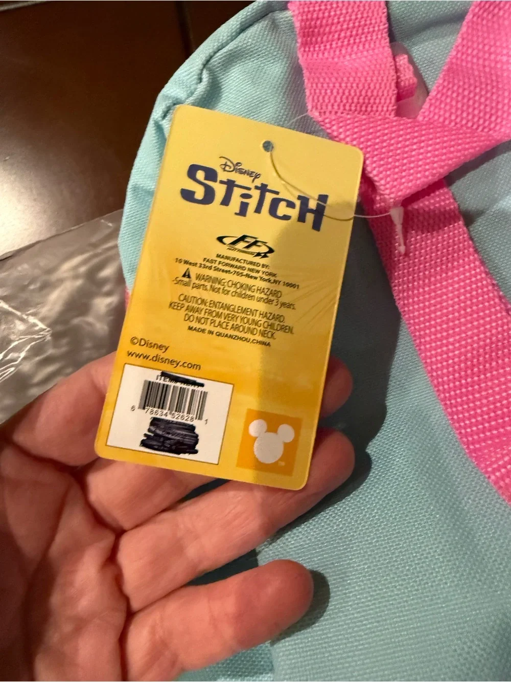 Disney Pink and Blue Stitch Kids Backpack *NWT